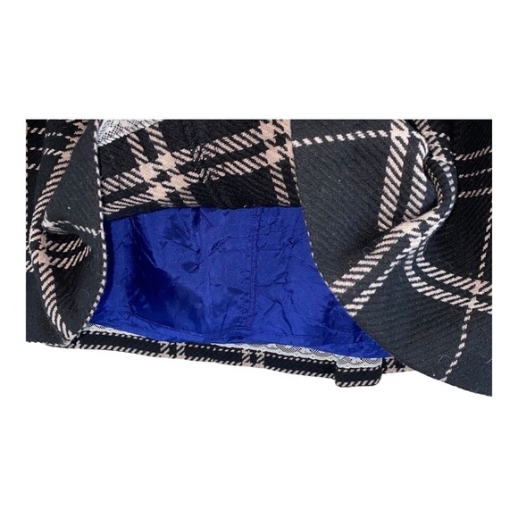 Vintage AE Y2K School Girl plaid ultra mini wool blend skirt Size 12 - Picture 6 of 10